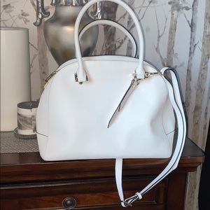 Danier Lex Purse White and Gold